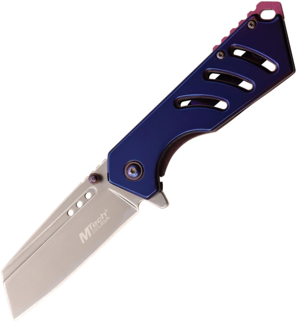 Mtech Framelock A/O 3.00 in Assisted Opening Folding Knife Purple anodized aluminum - Mtech