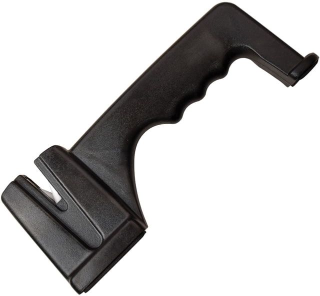 Mtech Knife Sharpener 7.5in Overall Black ABS Handle Ceramic Rods Stands On Countertop Black - Mtech
