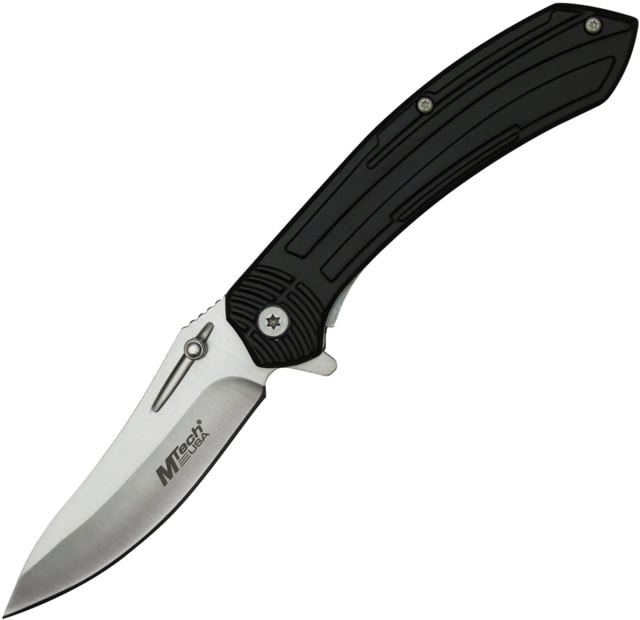 Mtech Linerlock A/O  3.50 in Assisted Opening Folding Knife Black aluminum - Mtech