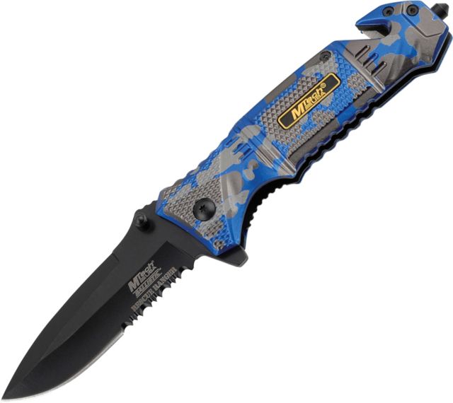 Mtech Rescue Linerlock Tanto Blade 4.75in. Closed MTA804BL