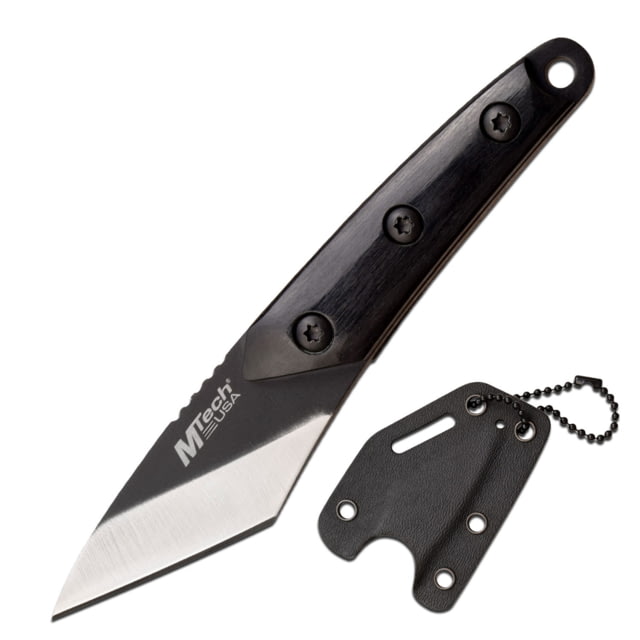 Mtech Wharncliffe Fixed Blade Knife 1.6 in 3Cr13 Stainless Steel Stainless Steel Black - Mtech