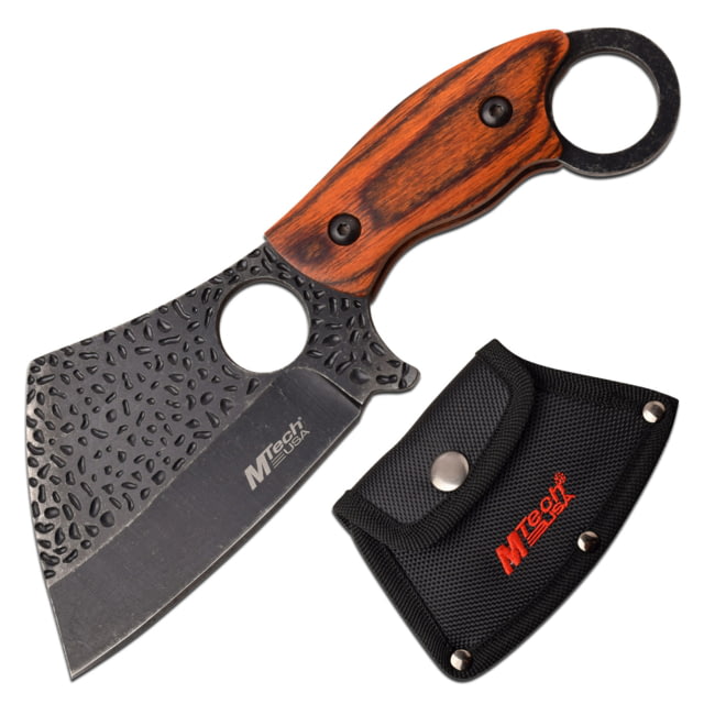 Mtech Wharncliffe Fixed Blade Knife 3.5 in 3Cr13 Stainless Steel Stainless Steel Brown - Mtech