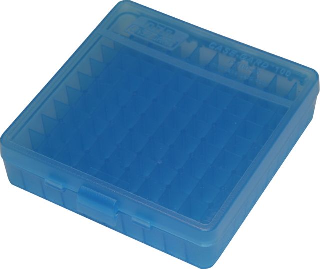 MTM 100 Round 45ACP-10MM Blue Pistol Ammo Box