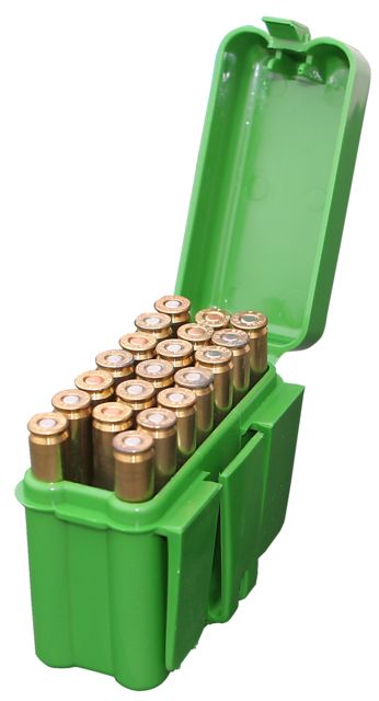 MTM 20 Round Small Green Rifle Belt Ammo Box