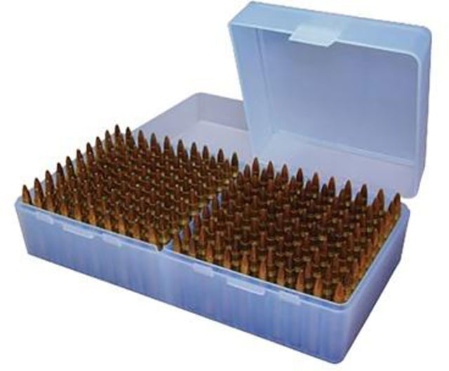 MTM Ammo Box Small Rifle 200-rounds Flip Top Style Blue