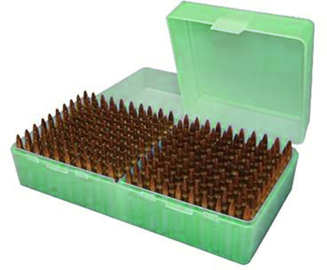 MTM Ammo Box Small Rifle 200-rounds Flip Top Style Grn