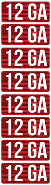 Mtm MTM Ammo Caliber Labels 12ga 8-pack - $6.49 at Optics Planet