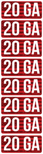 Mtm MTM Ammo Caliber Labels 20ga 8-pack - $6.49 at Optics Planet