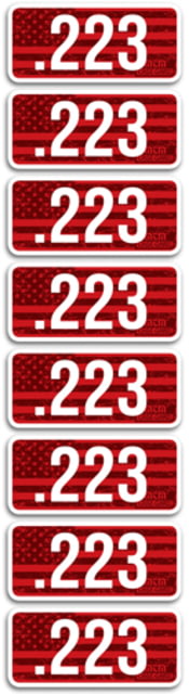 Mtm MTM Ammo Caliber Labels .223 8-pack - $6.49 at Optics Planet