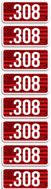 MTM Ammo Caliber Labels .308 8-pack