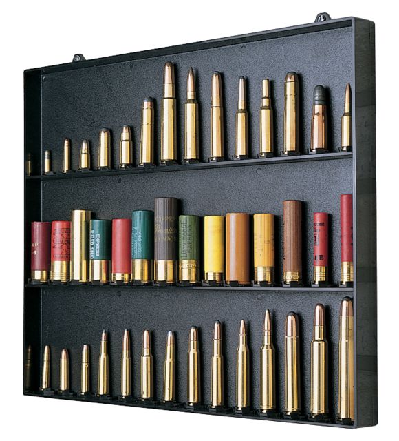 MTM Cartridge Collection Display Board Space For 42 Black by USA MTM Reloading Ammo Boxes