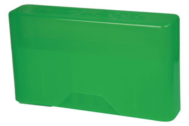 MTM J-20 Slip-Top Boxes .270 To .375 Magnum, Clear Green, J-20-L-16 by USA MTM Reloading Ammo Boxes