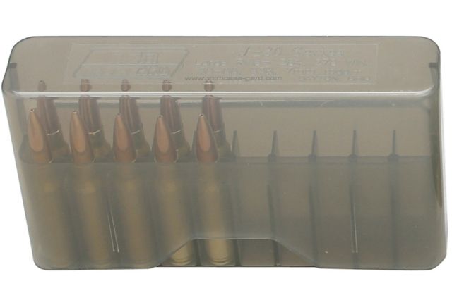 MTM J-20-MLD Slip-Top Ammo Box 20 Rounds Smoke - Mtm