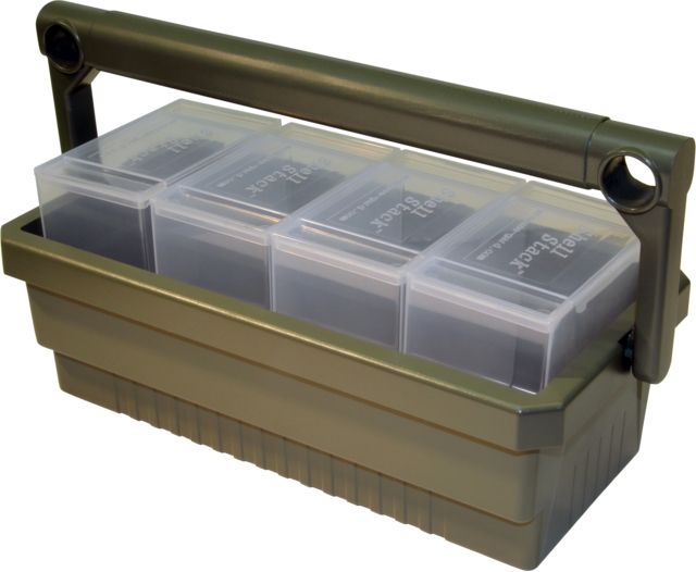 MTM Shotshell Box Caddy, Army Green/Clear, SSC by USA MTM Reloading Ammo Boxes