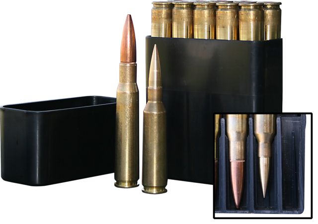 MTM Slip-top Ammo Box for 50 BMG and .416 Barrett Holds 10 Rounds Black