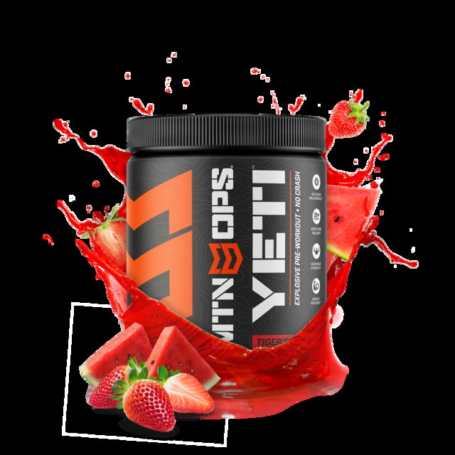 Mtn Ops MTN OPS Yeti Monster Pre-workout Powder Energy Drink 30 Serving Tub Tiger's Blood 1002-TB - $44.95 at Optics Planet