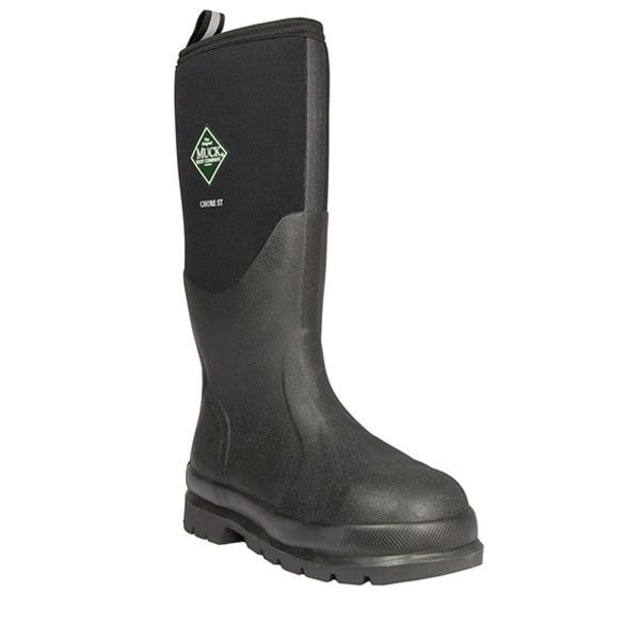 DEMO Muck Boots Chore Classic Tall Steel Toe Rubber Work Boots - Men's Black 9 CHS-000A-BLK-090