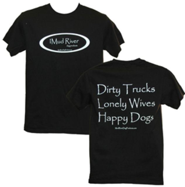 Mud River Short Sleeve T-shirts, Medium Black MRTS-MBL