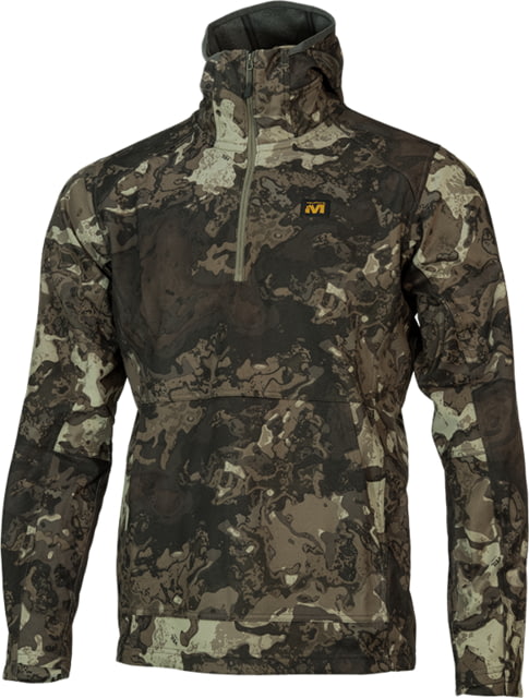 Muddy DV8 Quest Midweight Quarter Zip Hoodie Veil Canyon Grey Large