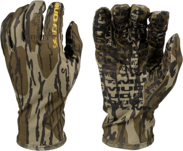 Muddy Lightweight Fleece Gloves Mossy Oak Bottomland Extra Large