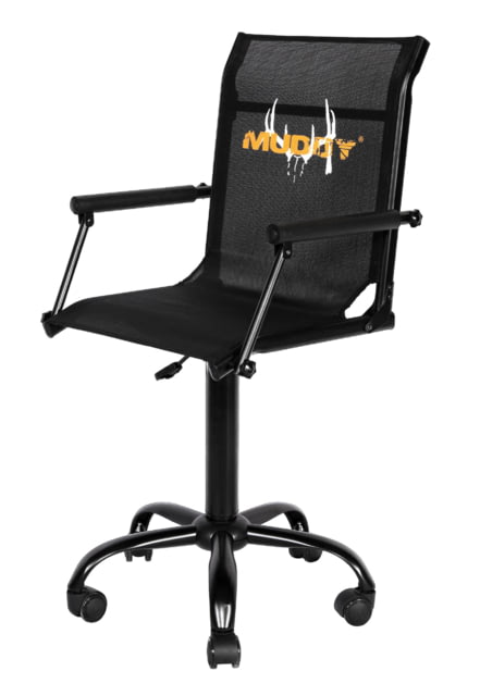 Muddy Rolling Swivel Chair Black