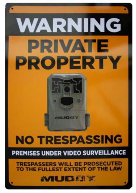 Muddy Video Surveillance Sign 1pk