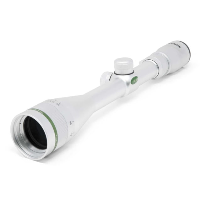 Mueller Optics  AO APV Flex Reticle Rifle Scope w/ Mueller Optics 40mm 3in Sunshade Silver - Mueller Optics