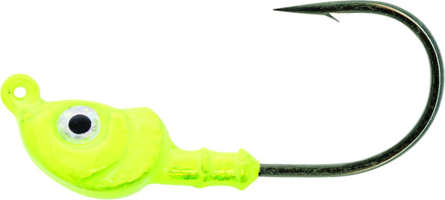 Mustad Elite Inshore Darter Jighead 1/16 oz Chartreuse 4/Pack