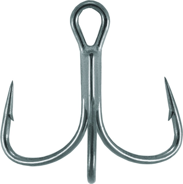 Mustad Ultrapoint KVD Elite Triple Grip Treble Hook Needle Point 2X Short Shank Wide Gap Black Nickel Size 4 11 per Pack