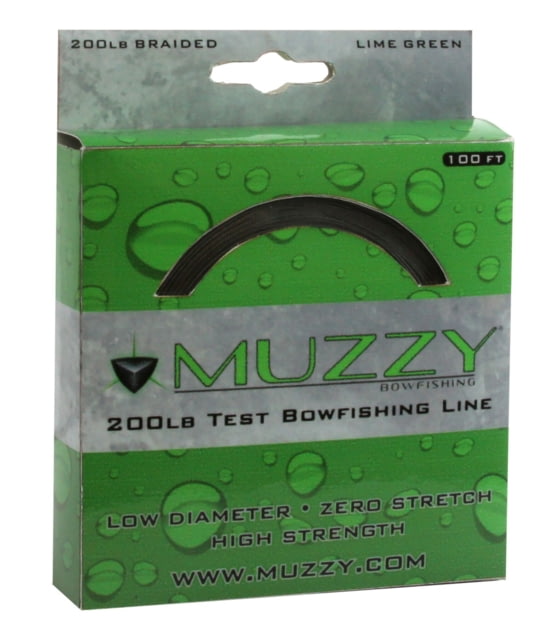 Muzzy Bowfishing Line 200 lb. Lime Green 100 ft.