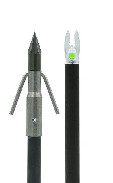 Muzzy Lighted Carbon Composite Arrow Gar Point w/ Green X Nock