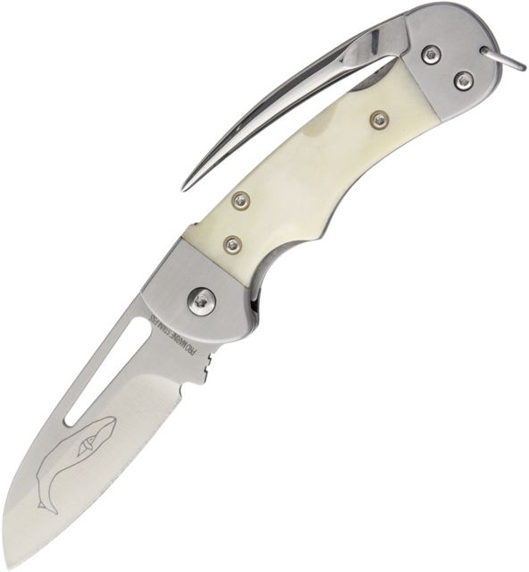 Myerchin Generation 2 Crew Bone Folding Knife2.5inStandard EdgeSheepsfootSatinWhiteBone Handle - Myerchin