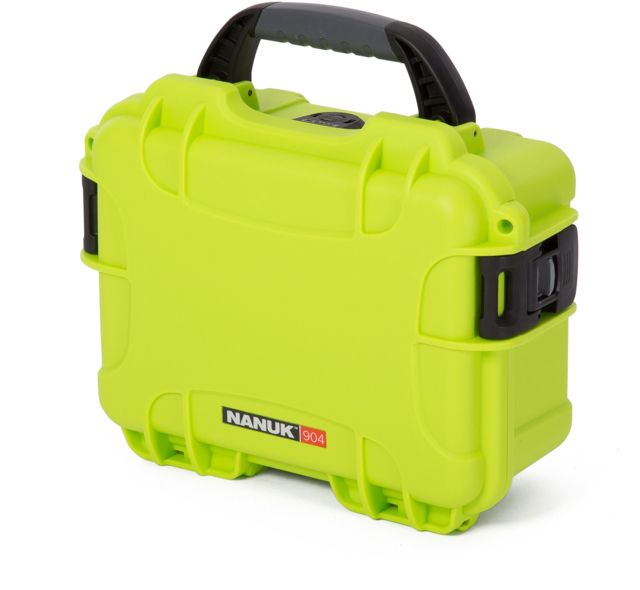 Nanuk 904 Protective Hard Case w/ Cubed Foam 10.2in Waterproof Lime - NANUK