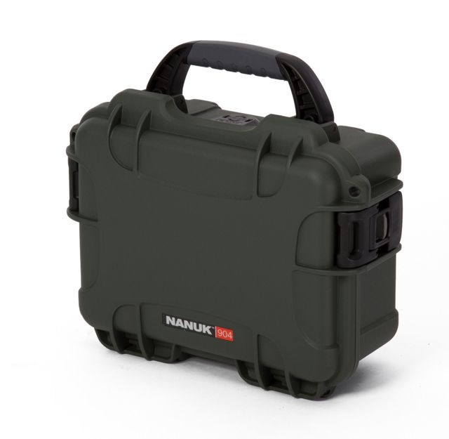 Nanuk 904 Protective Hard Case w/ Cubed Foam 10.2in Waterproof Olive - NANUK
