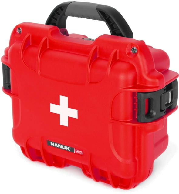 Nanuk 905 Empty First Aid Logo Case Red Small - NANUK
