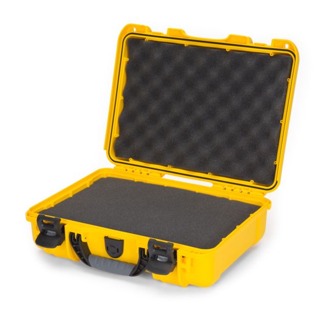 Nanuk 910 Protective Case w/ Cubed Foam Yellow Small - Nanuk