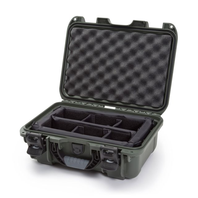Nanuk 915 Protective Case w/Padded Divider Olive Medium - Nanuk