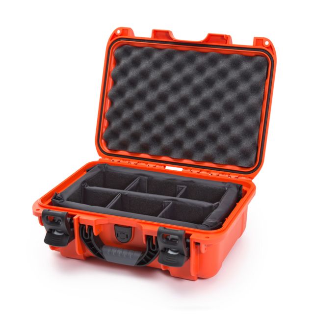 Nanuk 915 Protective Case w/Padded Divider Orange Medium - Nanuk