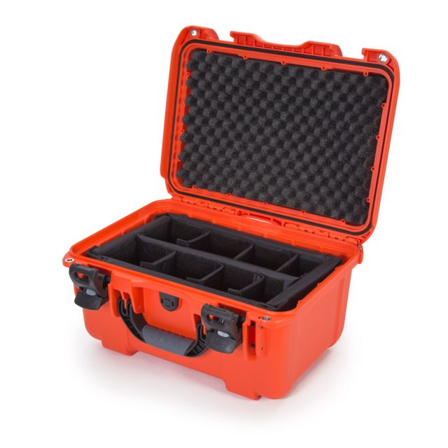 Nanuk 918 Protective Case w/Padded Divider Orange Medium - Nanuk
