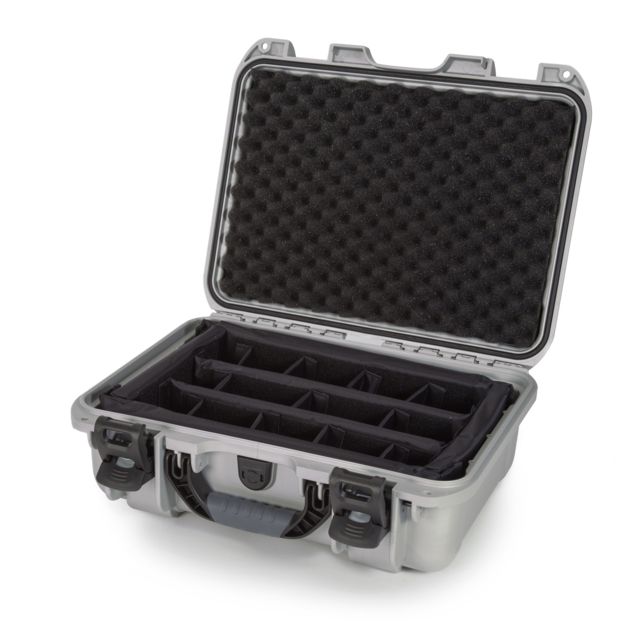 Nanuk 920 Water/Crush Proof Case w/Padded Divider - Silver - Nanuk