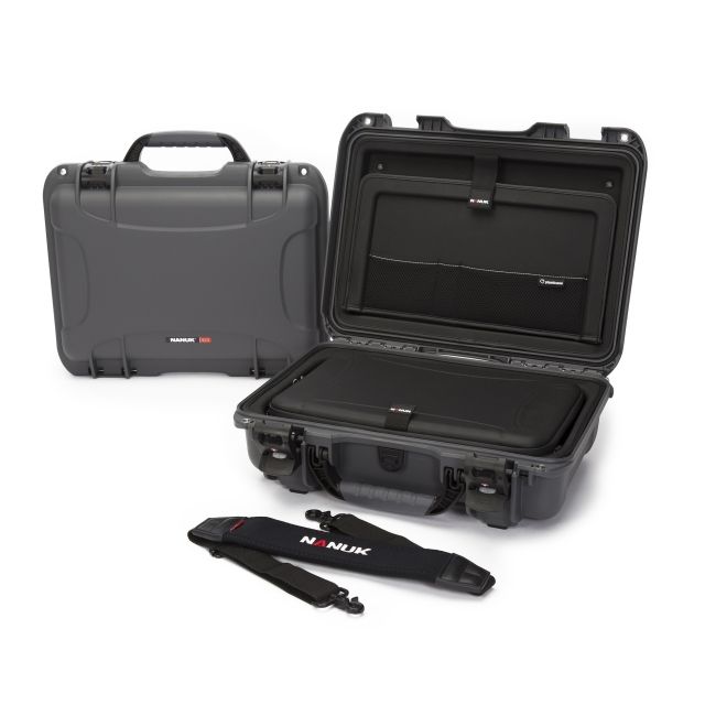 Nanuk 923 Laptop Case w/ Strap Graphite Medium - NANUK