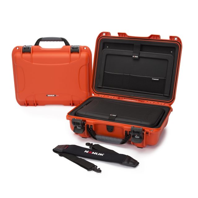 Nanuk 923 Case with Laptop Kit and Strap Orange Medium - Nanuk