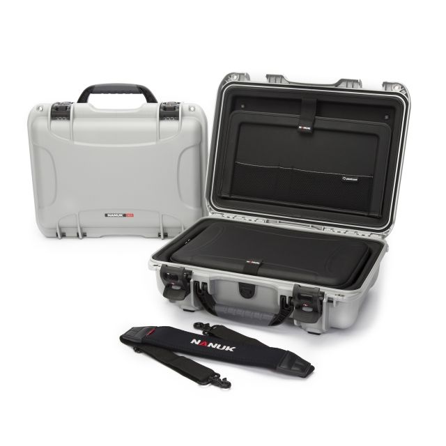 Nanuk 923 Case with Laptop Kit and Strap Silver Medium - Nanuk