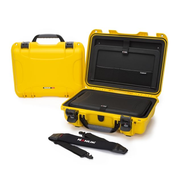 Nanuk 923 Case with Laptop Kit and Strap Yellow Medium - Nanuk