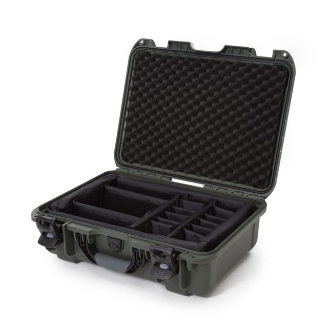 Nanuk 925 Protective Case w/Padded Divider Olive Medium - Nanuk