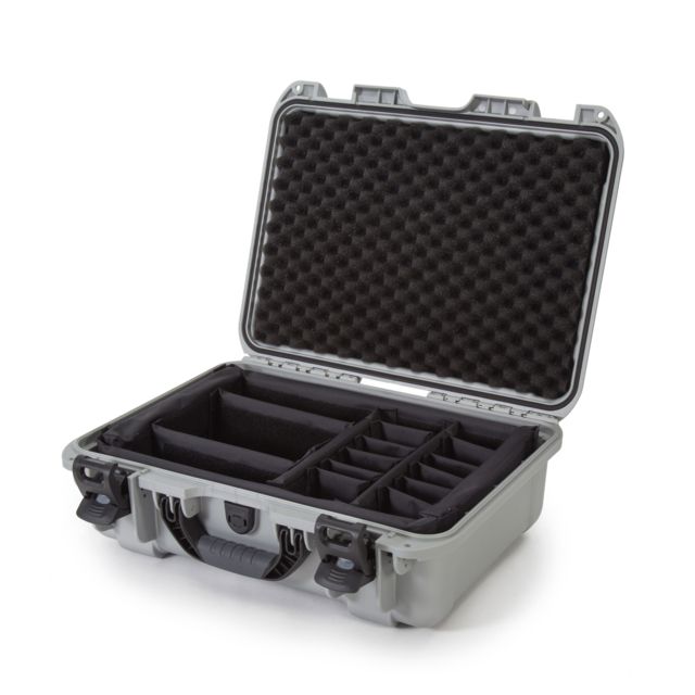 Nanuk 925 Protective Case w/Padded Divider Silver Medium - Nanuk