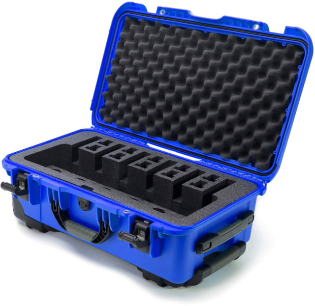 Nanuk 935 6UP Hard Pistol Case w/ 6 UP Pistol Foam 22in Blue - NANUK