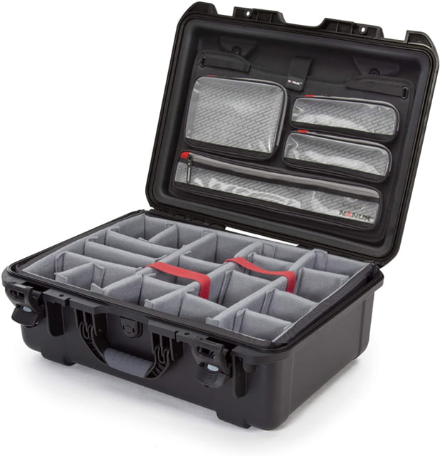 Nanuk 940 Pro Photo Camera Case Kit w/Lid Organizer / Padded Divider Black Large - Nanuk