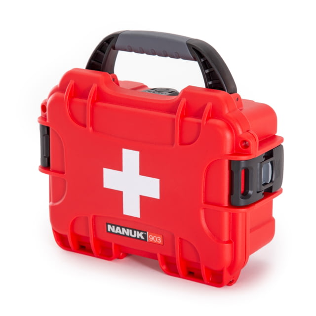 Nanuk 903 Empty First Aid Logo Case Red Small - NANUK