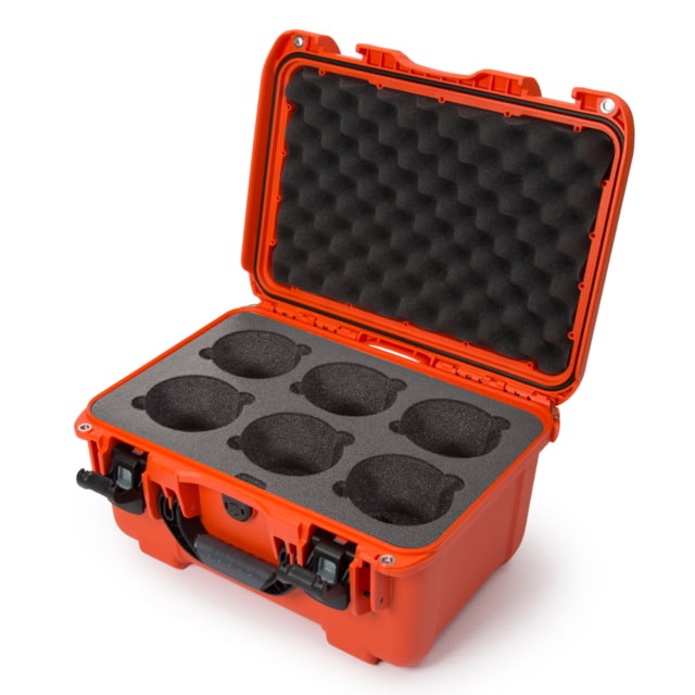 Nanuk 918 6 Lens Case w/ Foam Orange Medium